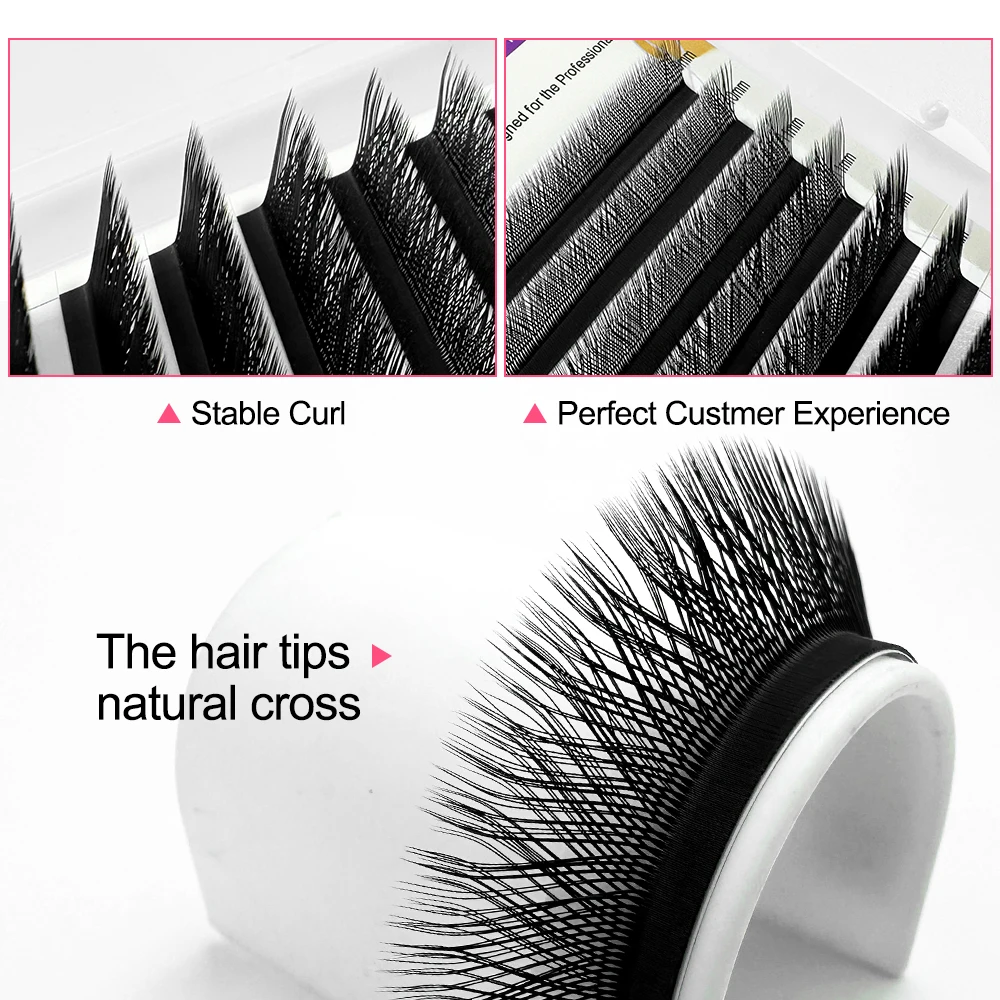 Фото Накладные ресницы M YY Lashes Foxy, готовые пучки M Cilios YY, автоматическое формирование пучков, ресницы Bloom №4