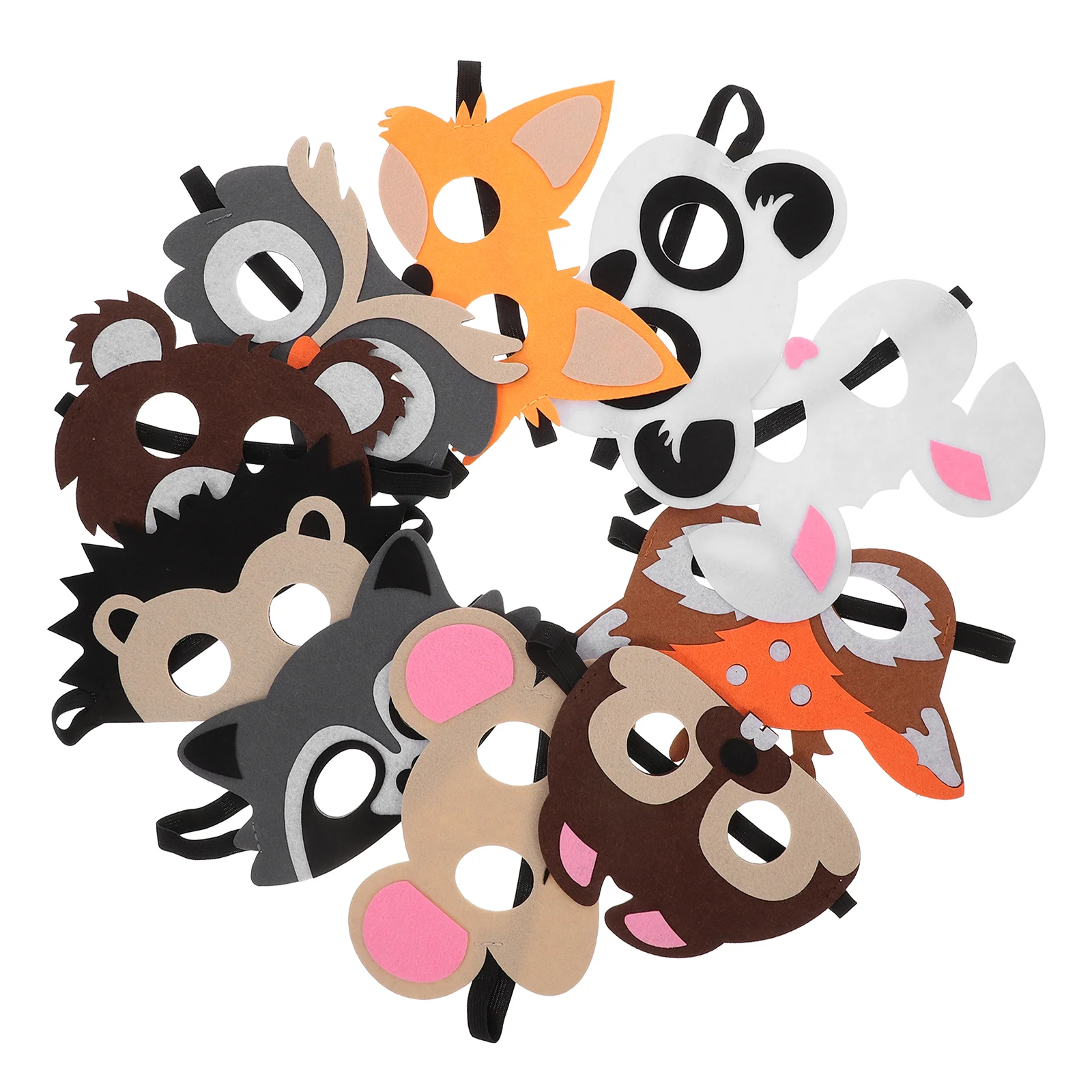 8 шт. классическая фетровая маска с животными детские костюмы на Хэллоуин