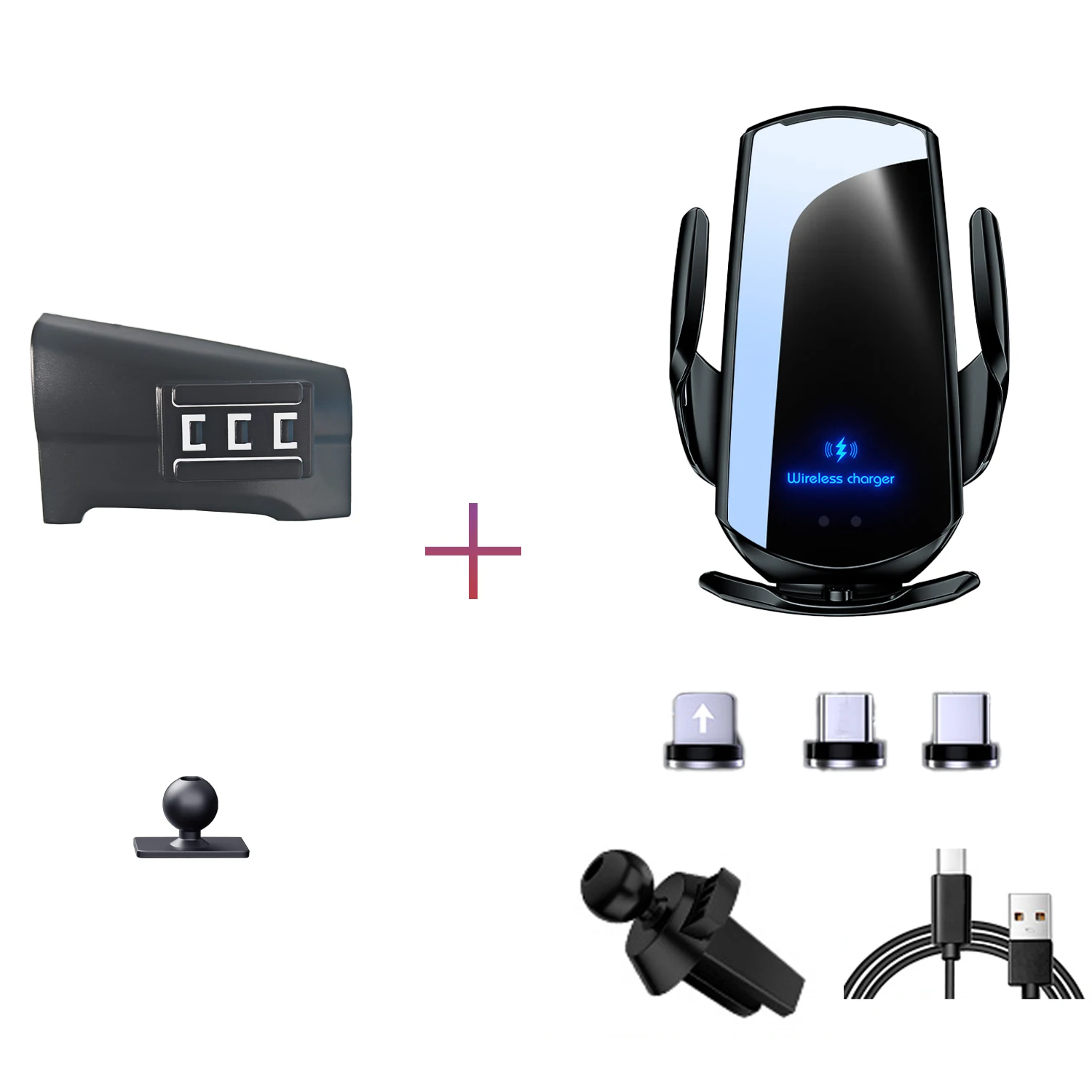 

Автомобильный держатель телефона для Mitsubishi Outlander 2016-2021, крепления для мобильных телефонов, автомобильная беспроводная зарядка, специальные аксессуары с фиксированной базой