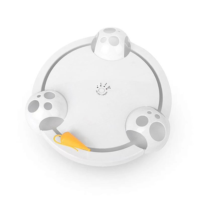 

Interactive Cat Toy Catching Mouse Turntable Cat Entertainment Toys Electric Puzzle Game Play Teaser Cat Toys Pet Supplies