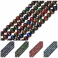natural stone beads gold blue colored green red lake blue stone beads for jewelry making diy handmade bracelets beads 4 12mm