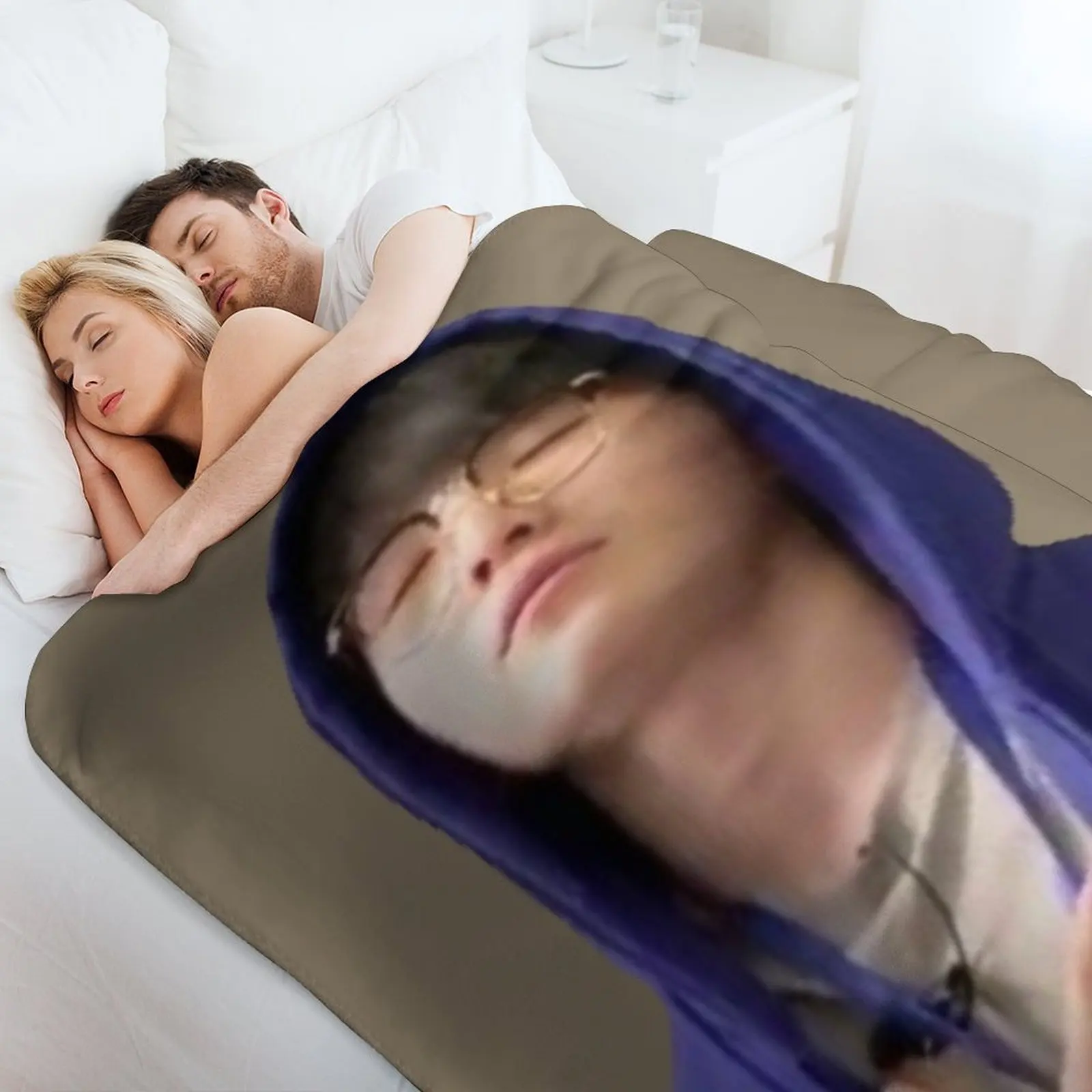 Фото Декоративный мягкий плед Woozi Relaxed Meme для дивана и кушетки №4