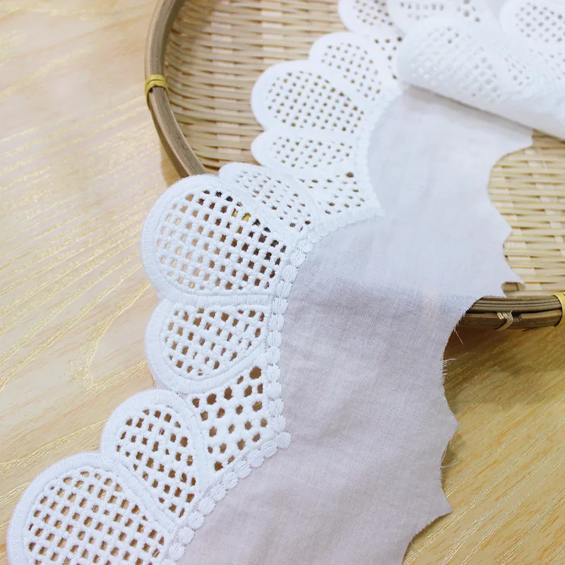 Хлопковая кружевная отделка с цветочной окантовкой одежда из 100% хлопка декор