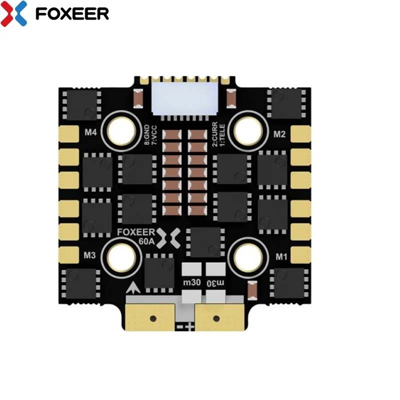 

Foxeer Reaper F4 Mini 128K 4in1 BL32 60A ESC BLHeli32 DC 9V~40V 3-8S Lipo DShot150/300/600/1200 20*20mm M3 For FPV Racing Drone