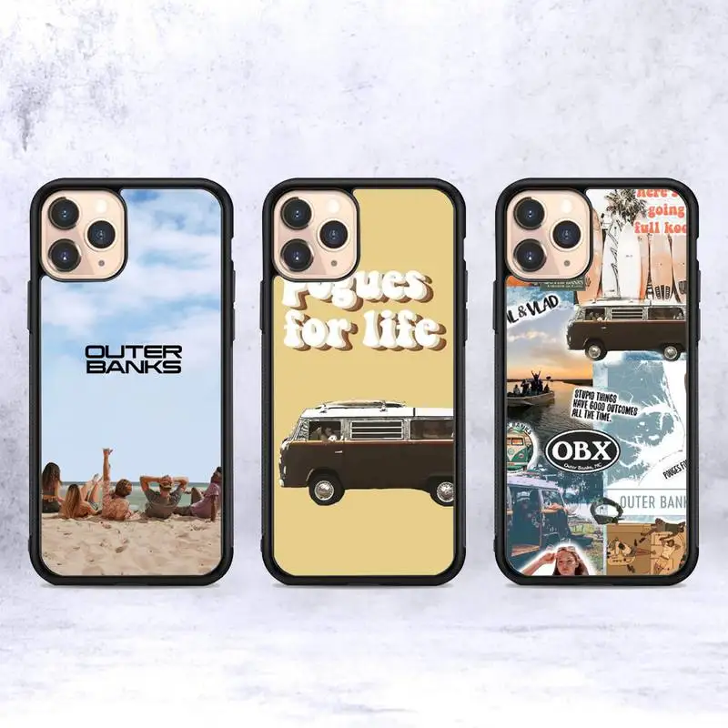 

Rudy Pankow Outer Banks Phone Case Silicone PC+TPU Case for iPhone 11 12 13 Pro Max 8 7 6 Plus X SE XR Hard Fundas