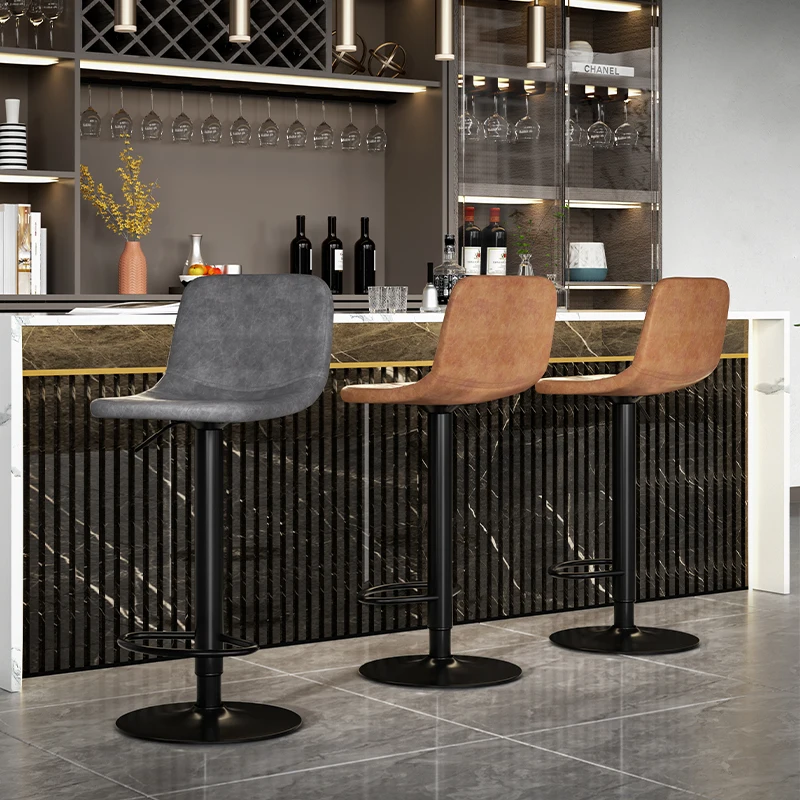 

High Lifting Bar Dinning Chair Stool Relaxing Front Desk Household Dinning Chair Designer Office Fauteuil Salon Home Furniture