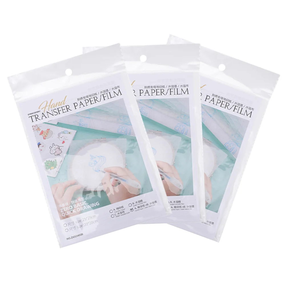 

Water Soluble Film Transfer Paper Canvas Transparency Stabilizer Sticky Machine Embroidery Water-soluble Supplies Embroidered