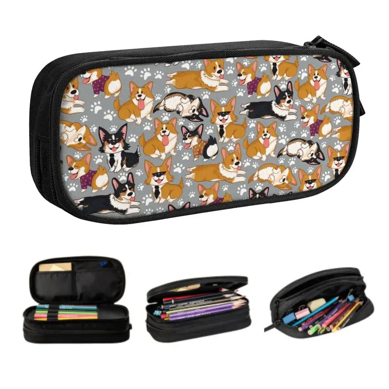 Cases Girls Boys Large Storage Pencil Bag Pouch Students Stationery