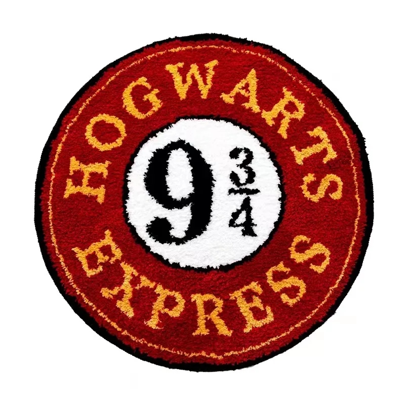 Волшебная Академия 9 3/4 Стеганный коврик на платформе винтажный круглый пушистый