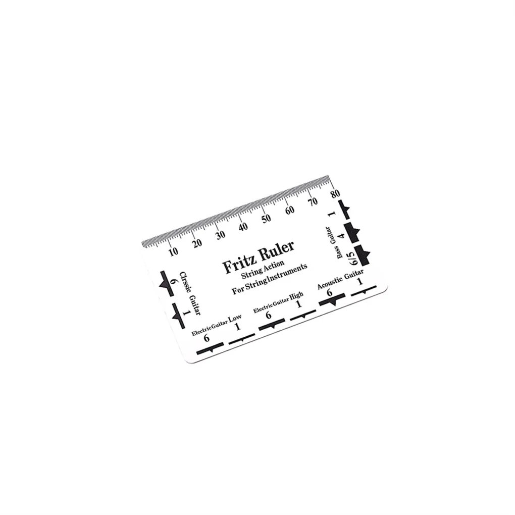 

Guitar Neck Ruler Lightweight Multifunctional Guitar String Action Gauge Ruler Double-sided Scale String Instruments
