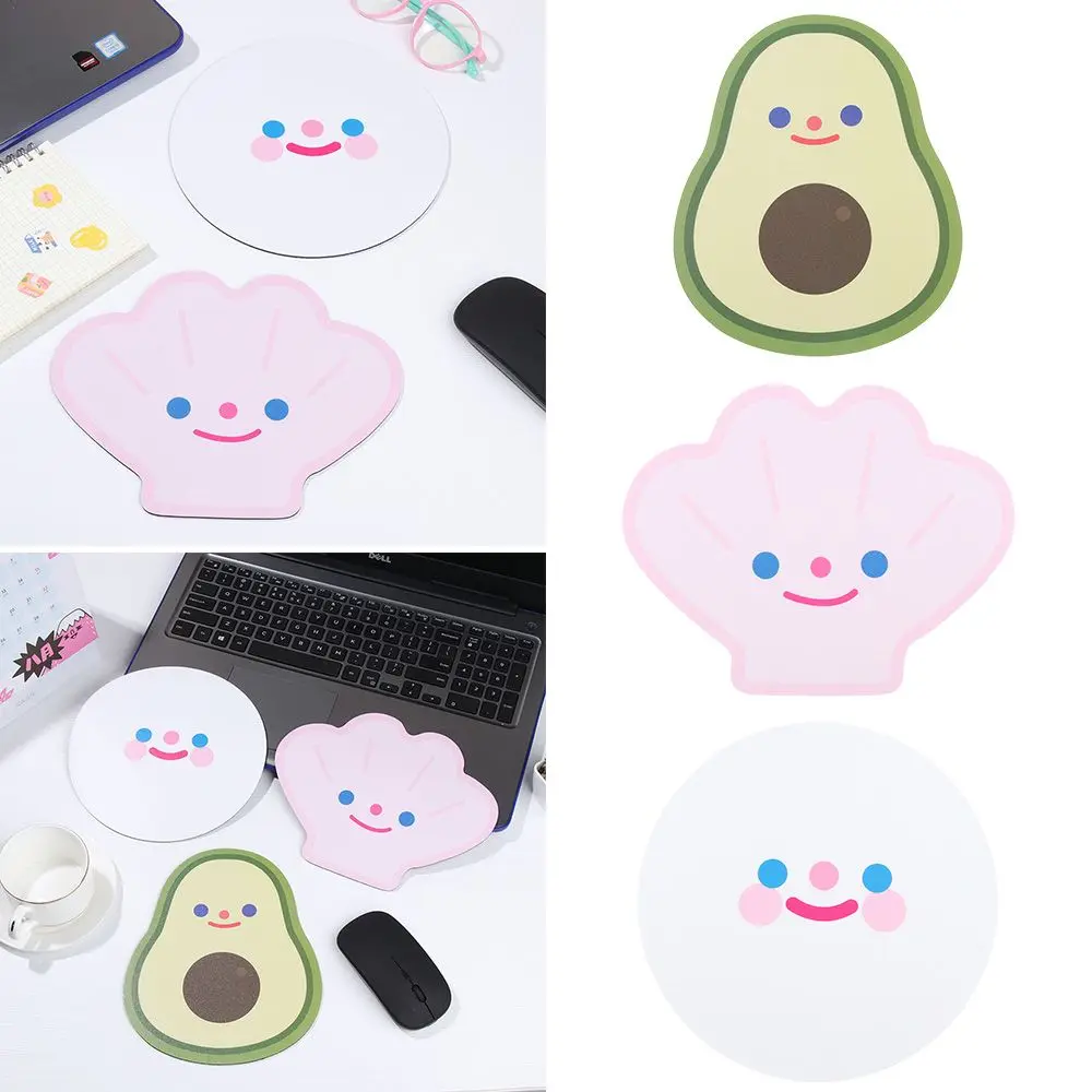 

Kawaii Avocado For Girls Boys Office Desktop Non-Slip Office Supplies Cup Mat Desk Pads Mouse Pad