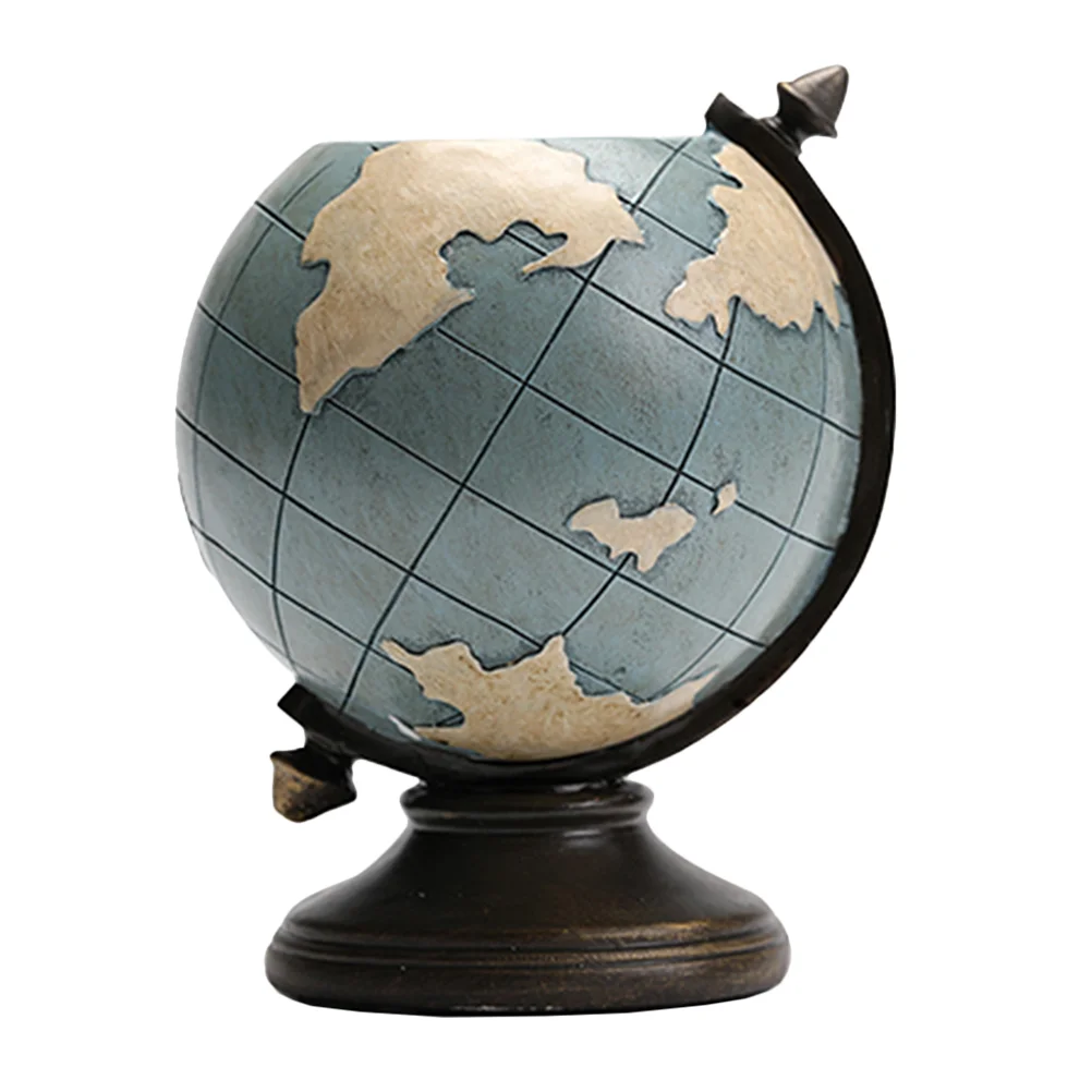 

Настольный настольный органайзер с украшением в виде глобуса