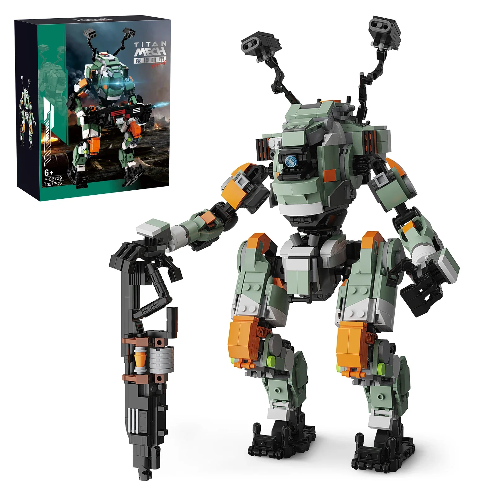 Конструктор Moc Titanfalls BT-7274 Vanguard-class Titan Mecha набор строительных блоков модель Mech Warrior