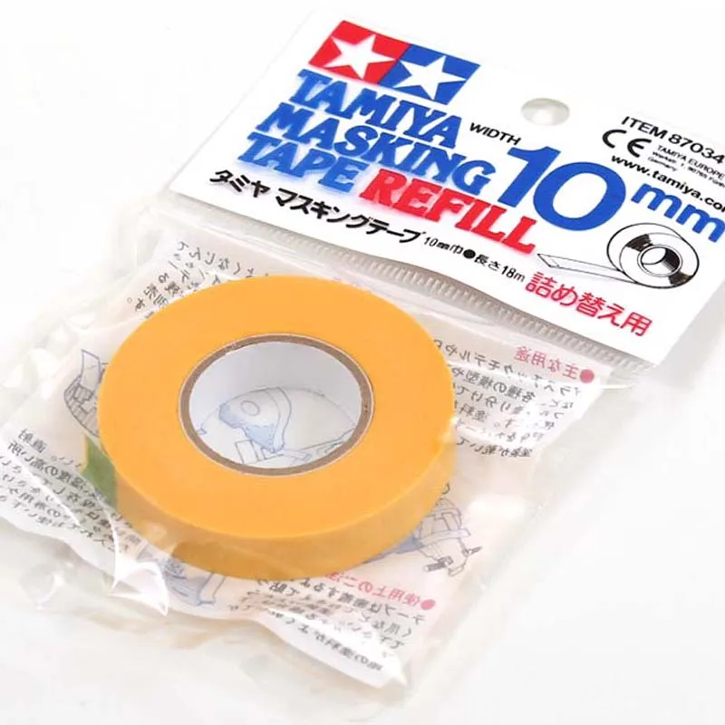 TAMIYA 87034 Masking Tape Refill 10mm Model Tapes for Spraying Coloring Colour Separation Length 18m |