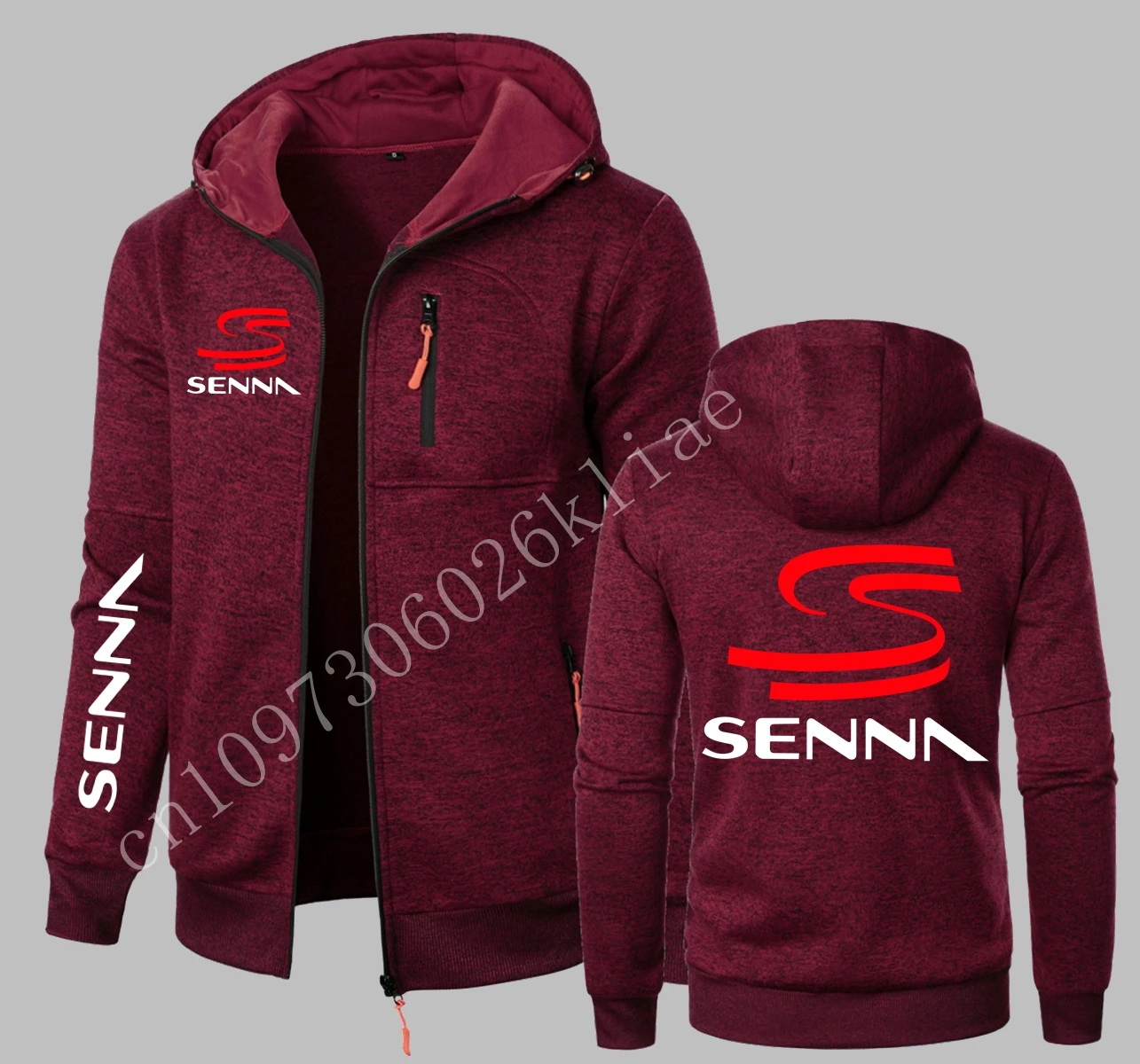 Фото Hall of Fame Ayrton Senna Racing Car Мужские толстовки с капюшоном Флисовая мужская толстовка с капюшоном F1 Car Мужская толстовка с капюшоном Мужская толстовка №5