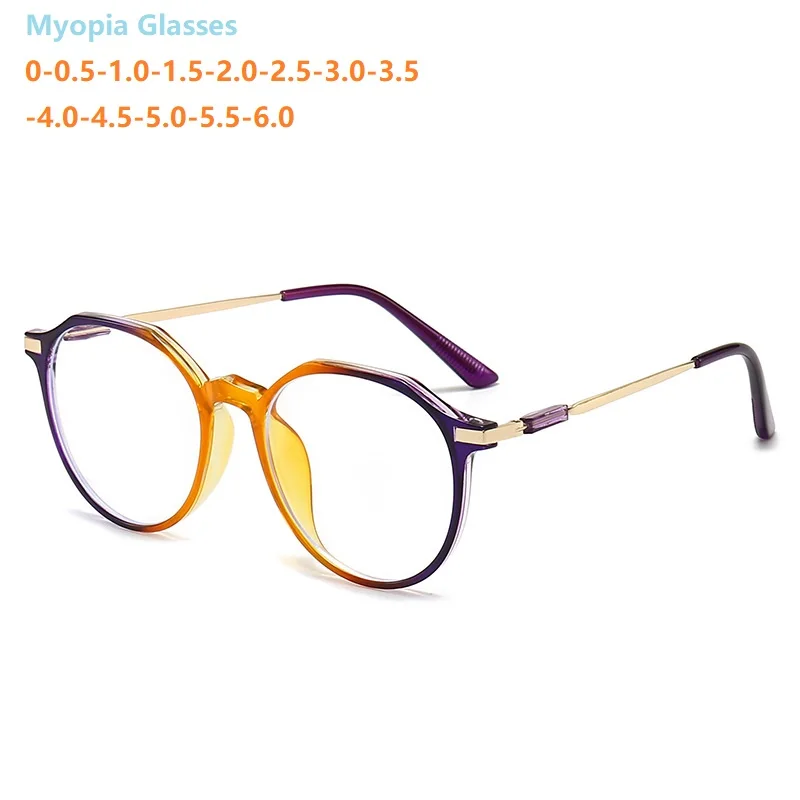 

-0,75 1,25 1,75 2,25 2,75 2,0 2,5 3,0 готовые очки для близорукости для женщин и мужчин, очки для близорукости с защитой от сисветильник света по рецепту