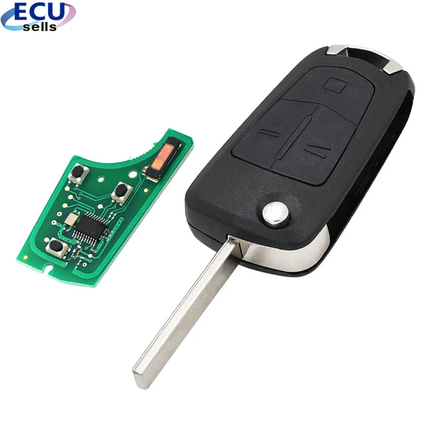 Полный дистанционный ключ для Vauxhall Opel Vectra C 2002-2008 складные автомобильные ключи 434