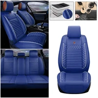 Leather Car Seat Covers For Kia FIT Stinger OptimaPlug-InHybrid Rio2006-2019 Niro Plug-In Hybrid OptimaHybrid Seltos Five Seats
