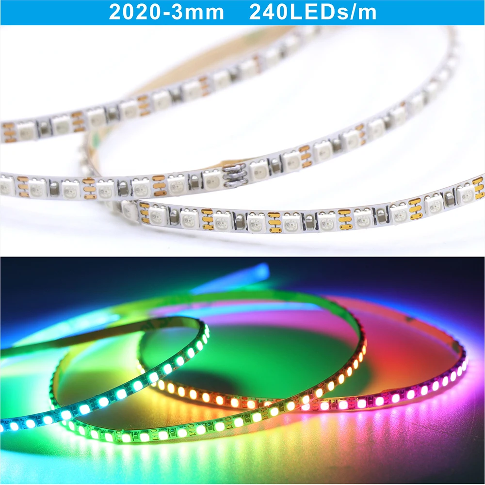 RGBIC светодиодная лента WS2812 3/5мм 5В