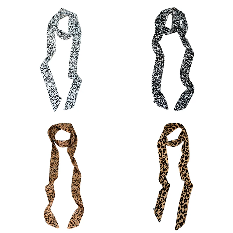 Ins Style 190 см с леопардовым принтом тонкий высококачественный маленький галстук