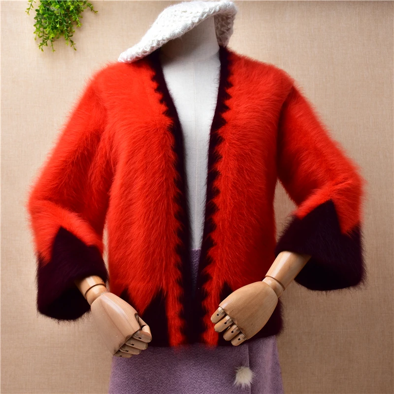 Женский кашемировый вязаный кардиган с длинными рукавами летучая мышь и