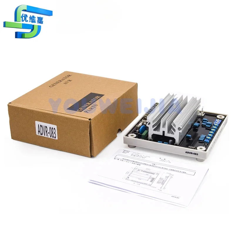 Фото ADVR-083 AVR KUTAI 8 А автоматический регулятор напряжения для бесщеточных генераторов PMG, гибридный аналогово-цифровой сенсорный АВР для самозаряжающихся генераторов №1