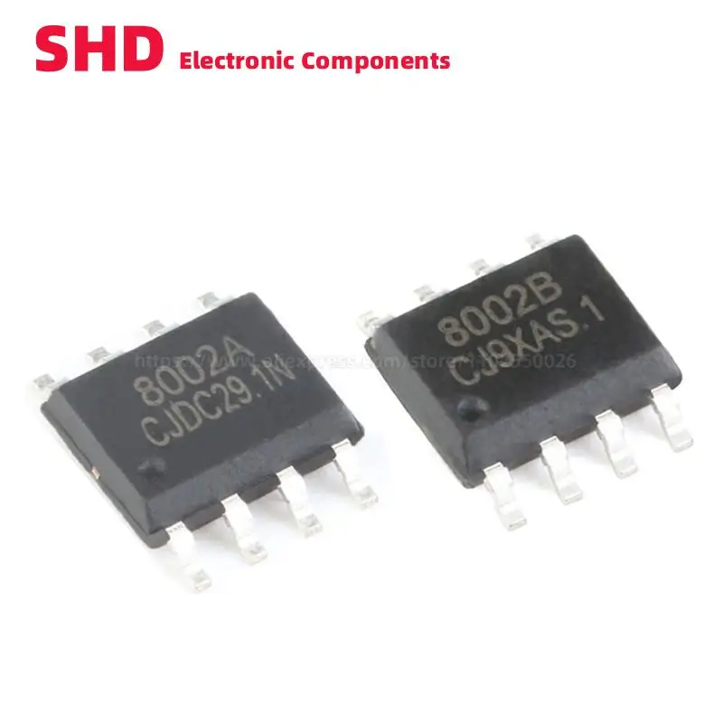 10 шт., аудио усилитель мощности 8002A 8002B SOP-8 SMD MD8002A MD8002 TC8002D FM8002 TC8002 CKE8002B NS8002, совместимый с LM4871, IC
