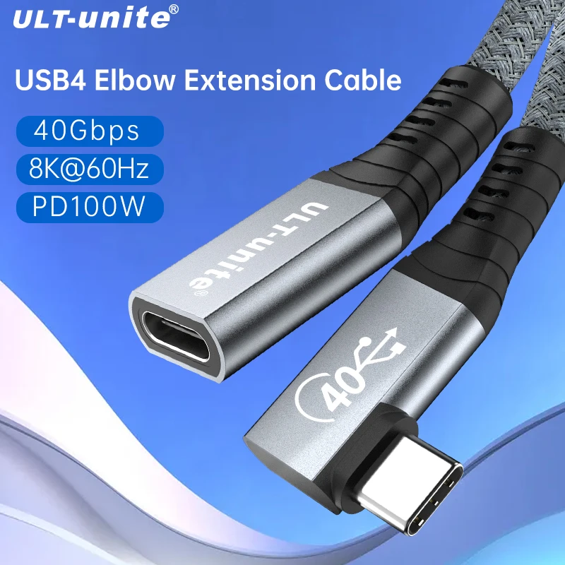 Tanie Ult-unite USB4 Przedłużacz Kabla W Pełni Funkcjonalny SuperSpeed USB 4.0 Kable Typu C 40 Gb/s 5A Szybkie ładowanie USB Przedłużyć Linia Danych Kup Ult-unite USB4 Przedłużacz Kabla W Pełni Funkcjonalny SuperSpeed USB 4.0 Kable Typu C 40 Gb/s 5A Szybkie ładowanie USB Przedłużyć Linia Danych