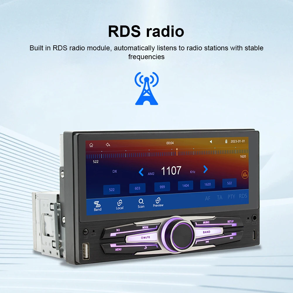 6 86 дюймовый автомобильный MP5-плеер MirrorLink беспроводной CarPlay Android радиоприемник