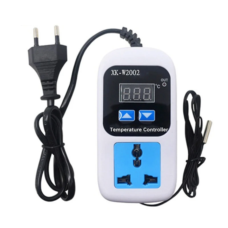 

AC 110-220V Digital Thermostat Regulator Temperature Controller Thermostat Regulator Socket Outlet XK-W2002