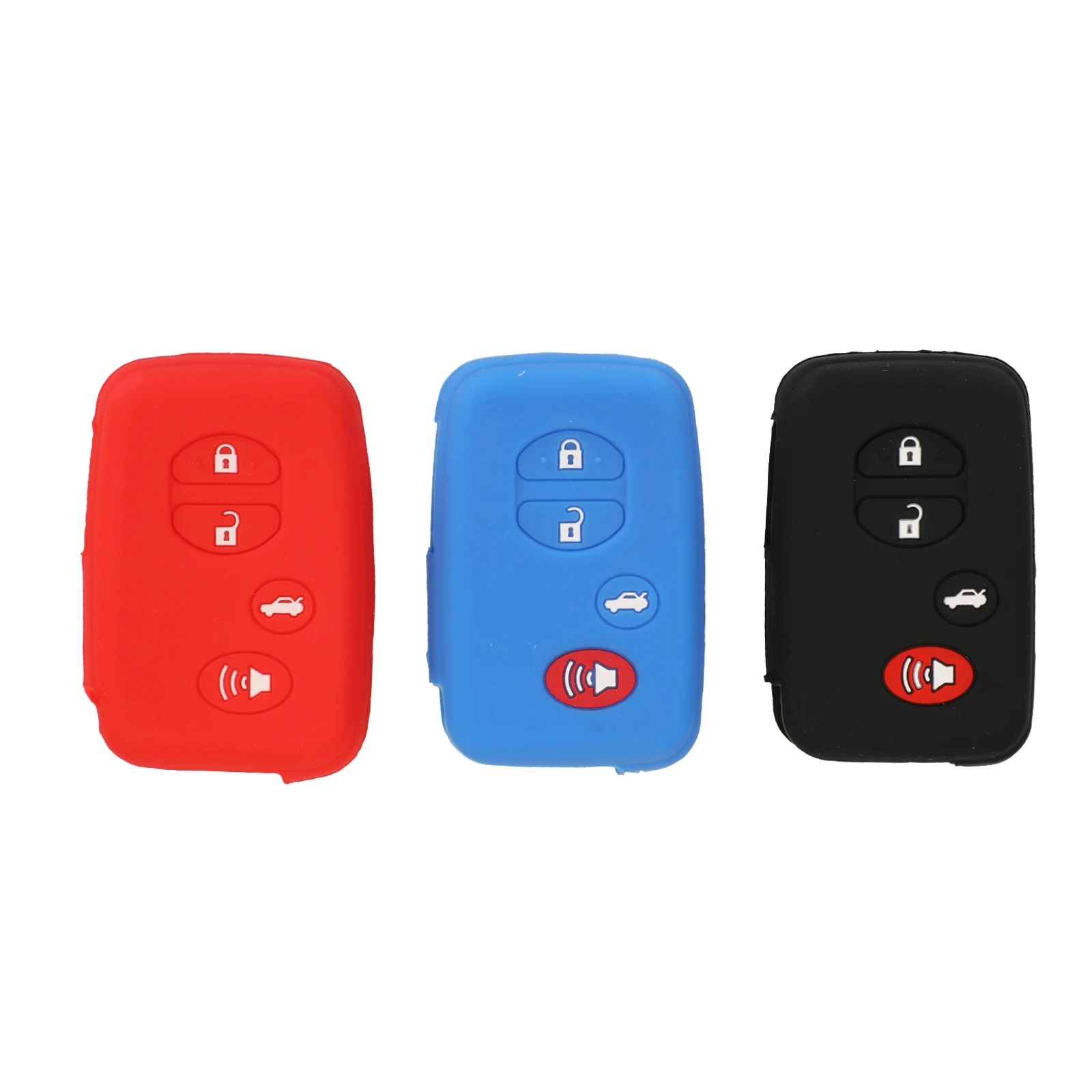 Jingyuqin умный чехол для дистанционного ключа автомобиля, силиконовый чехол для Toyota Camry Land Cruiser Prado 150 2010 4Runner Venza Prius Crown Holder