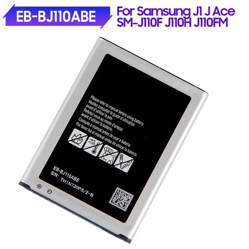 

Сменная батарея для телефона, Φ 3G версия для Samsung Galaxy J1 Ace J110 EB-BJ110ABE J110F J110H J110FM J1Ace J111 1900 мАч