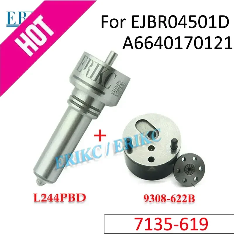 Фото EJBR04501D Ремкомплекты дизельных форсунок 7135-619 Форсунка L244PRD L244PBD Клапан 9308-622B для распылителя Delphi Ssangyong A6640170121 №1