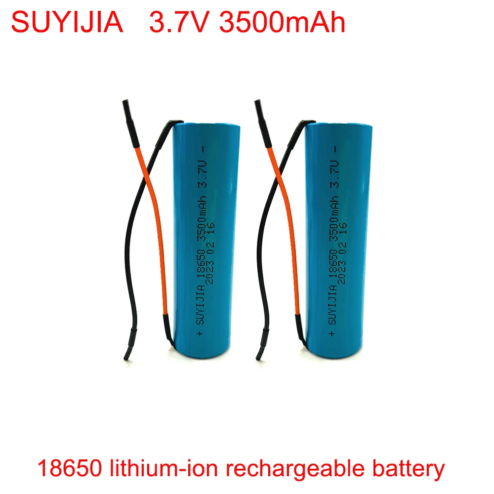 

SUYIJIA 3.7V 18650 3500mAh Lithium-ion Rechargeable Battery for Meter Aircraft Model Electric Shaver Flashlight DIY Battery
