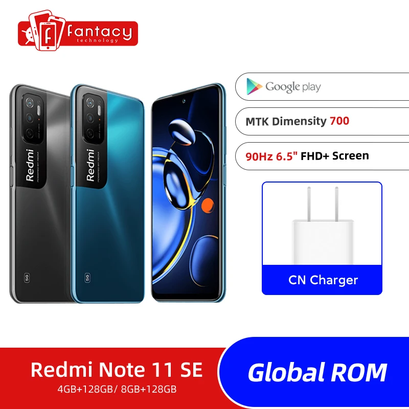 

Global Rom Redmi Note 11SE 5G Dimensity 700 90Hz 6.5'' Screen 48MP Camera 5000mAh Battery 11 SE Chinese Version