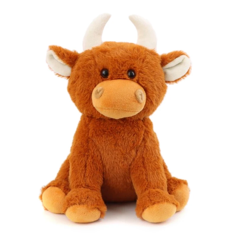 

30cm Kawaii Simulation Highland Cow Animal Plush Doll Soft Stuffed Highland Cow Plush Toy Plushie Gift for Kids Boys Girls