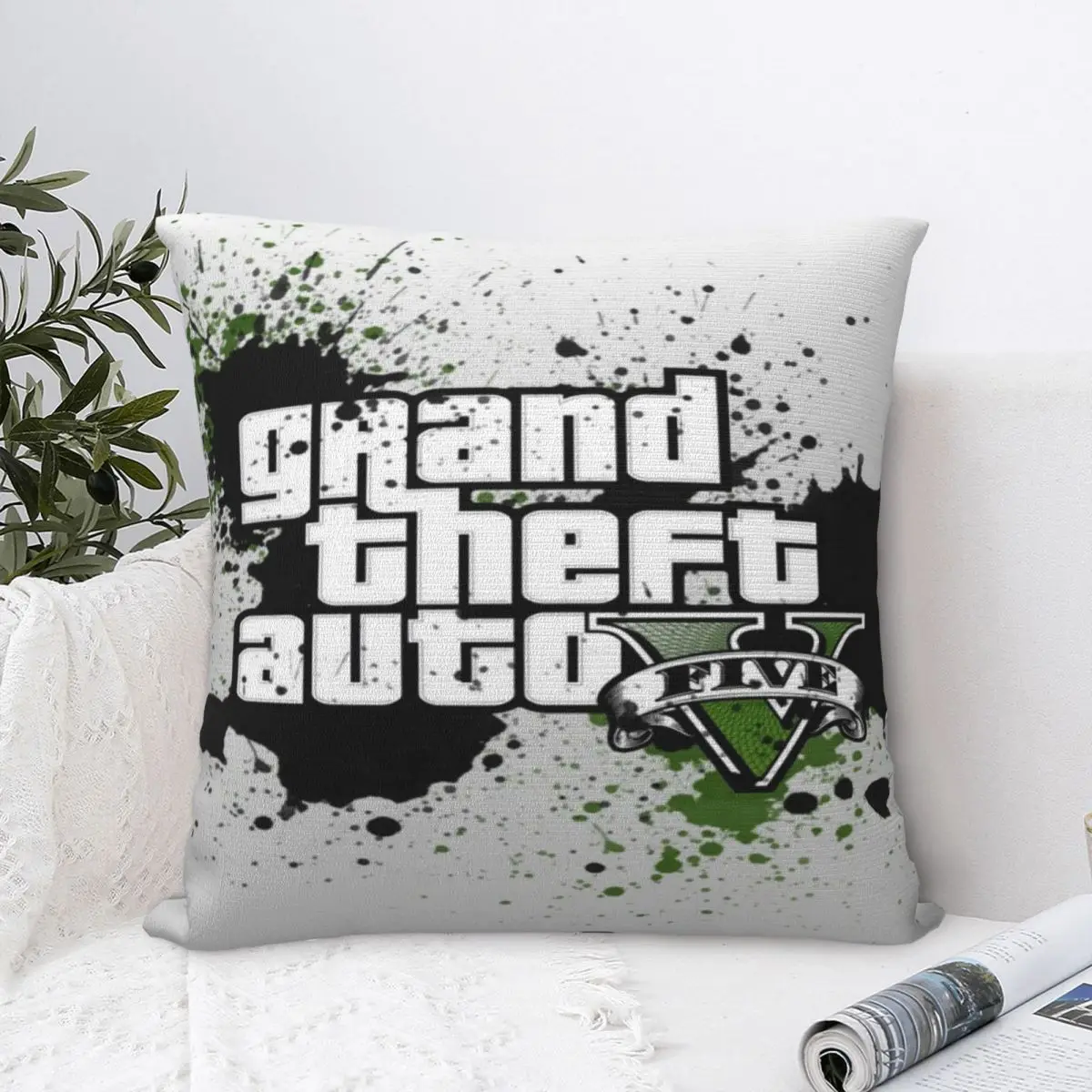

Theft Auto V Gta Pillow Gift Home Office Decoration Pillow Bedroom Sofa Car Cushion Cover