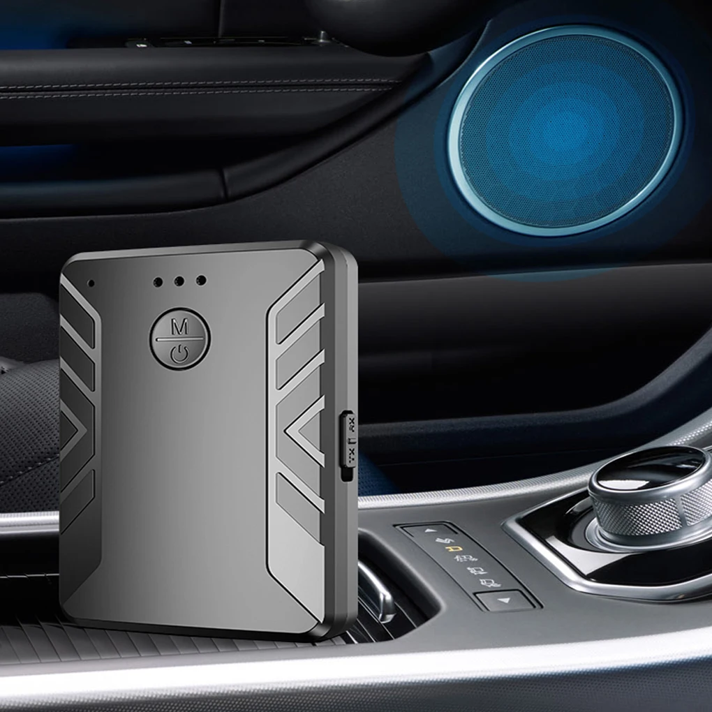 

Rechargeable Bluetooth 5 0 Adapter Wireless Audio Transmitter Receiver with Built-in Microphone