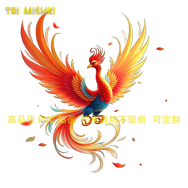 Threeratels красивые элегантные мультяшные наклейки с изображением Феникса для