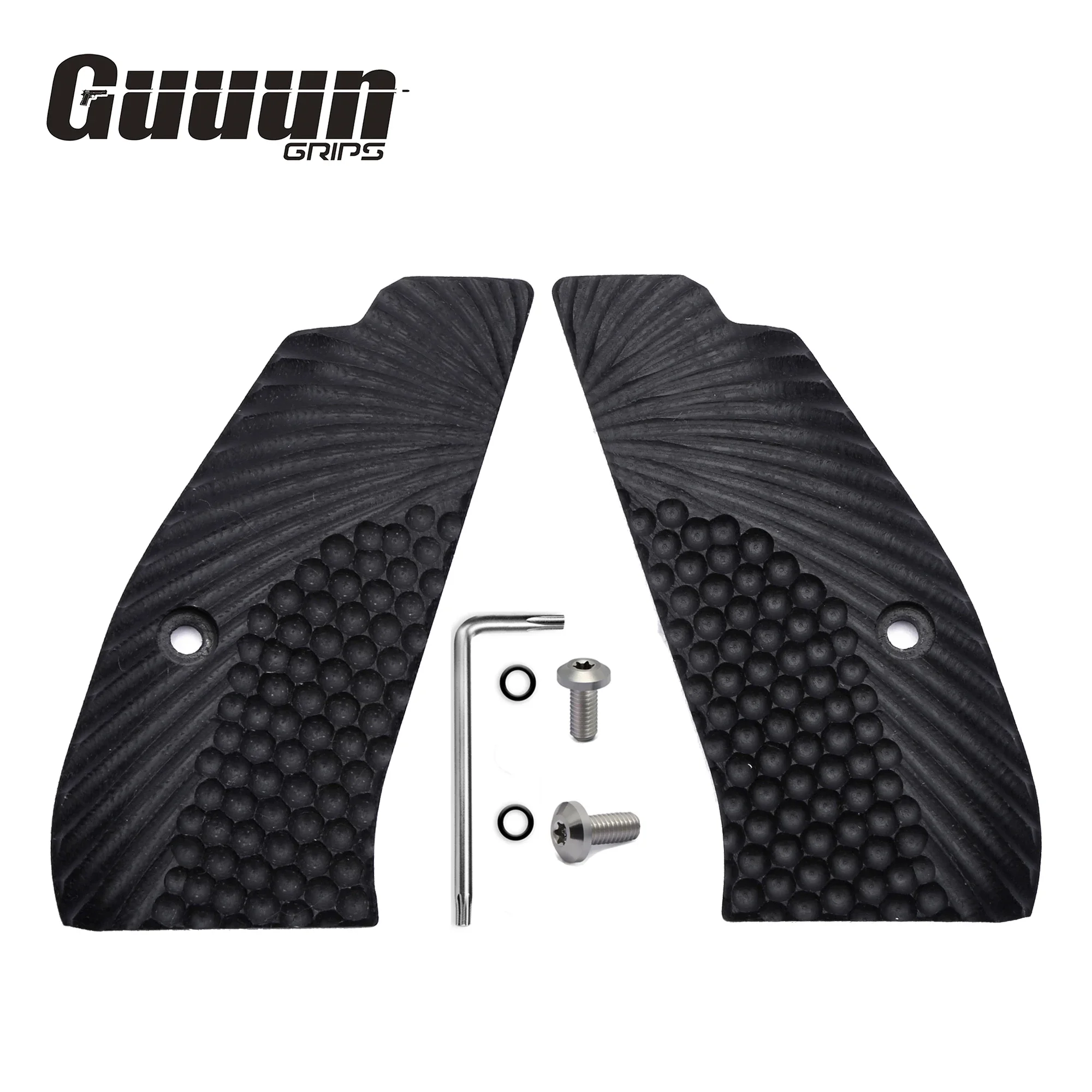 Компактные ручки Guuun CZ75 G10 OPS с текстурой Eagle Wing подходят для CZ P-01 Canik 55 P100 C100 T100 PCR CZ85
