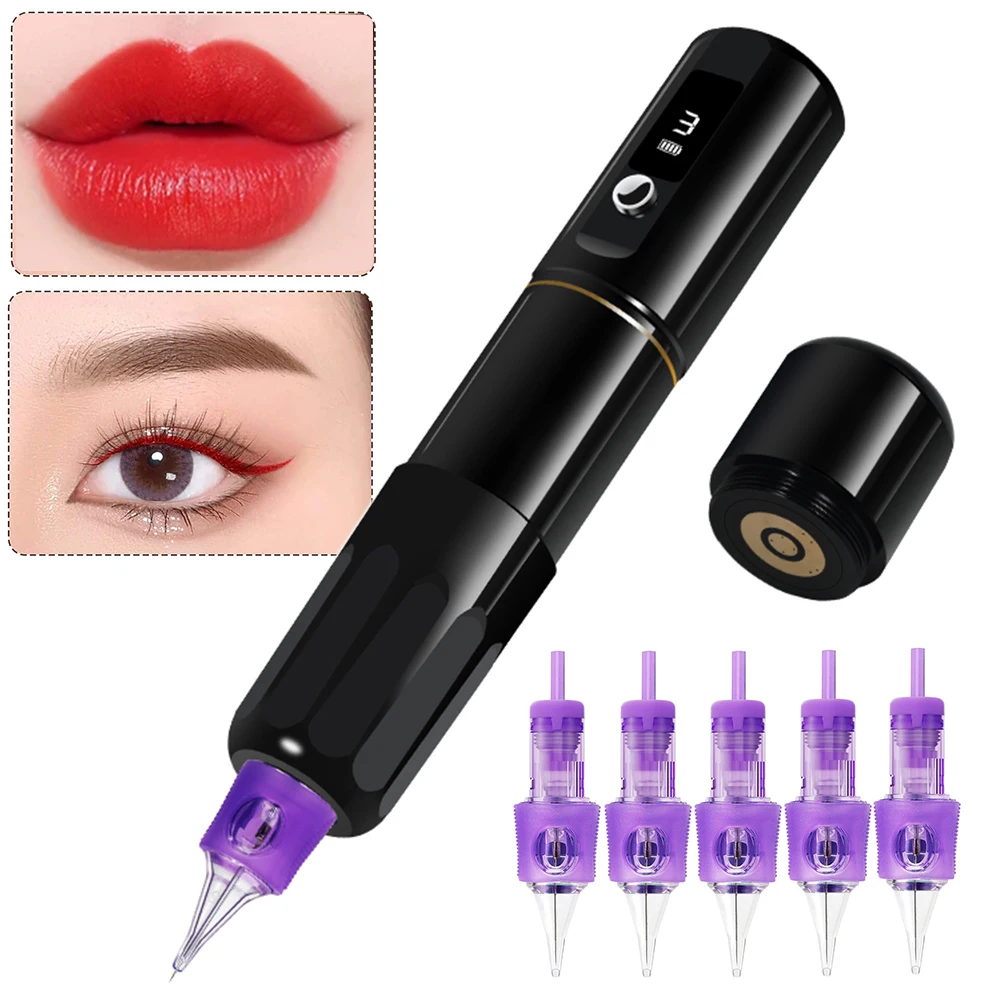 Беспроводной аппарат PMU для перманентного макияжа бровей микроблейдинга