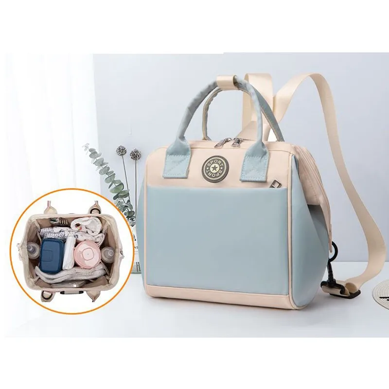 

Fashion Mommy Bag New Multifunctional Baby Mom Outgoing Small Oblique Straddle Handheld Shoulder Bag Baby Cart Storage Bag