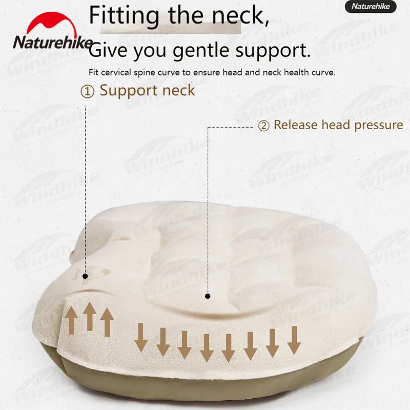 Naturehike Сверхлегкая 175 г надувная подушка из ТПУ портативная мягкая быстрая