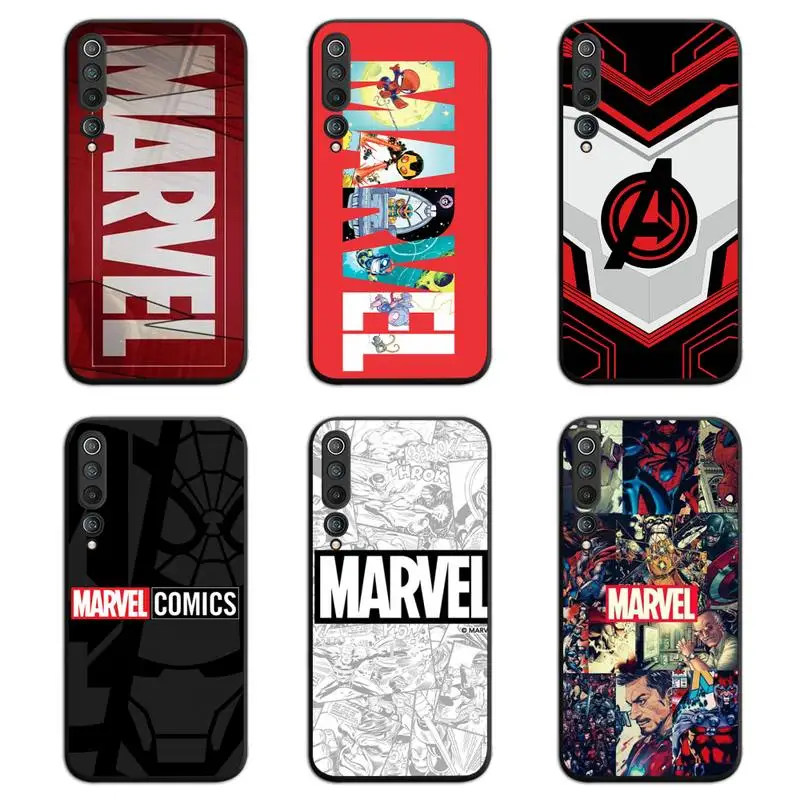 

Marvel Logo Phone Case For Xiaomi Mi Note 10 Lite Mi 9T Pro xiaomi 10 CC9 9SE