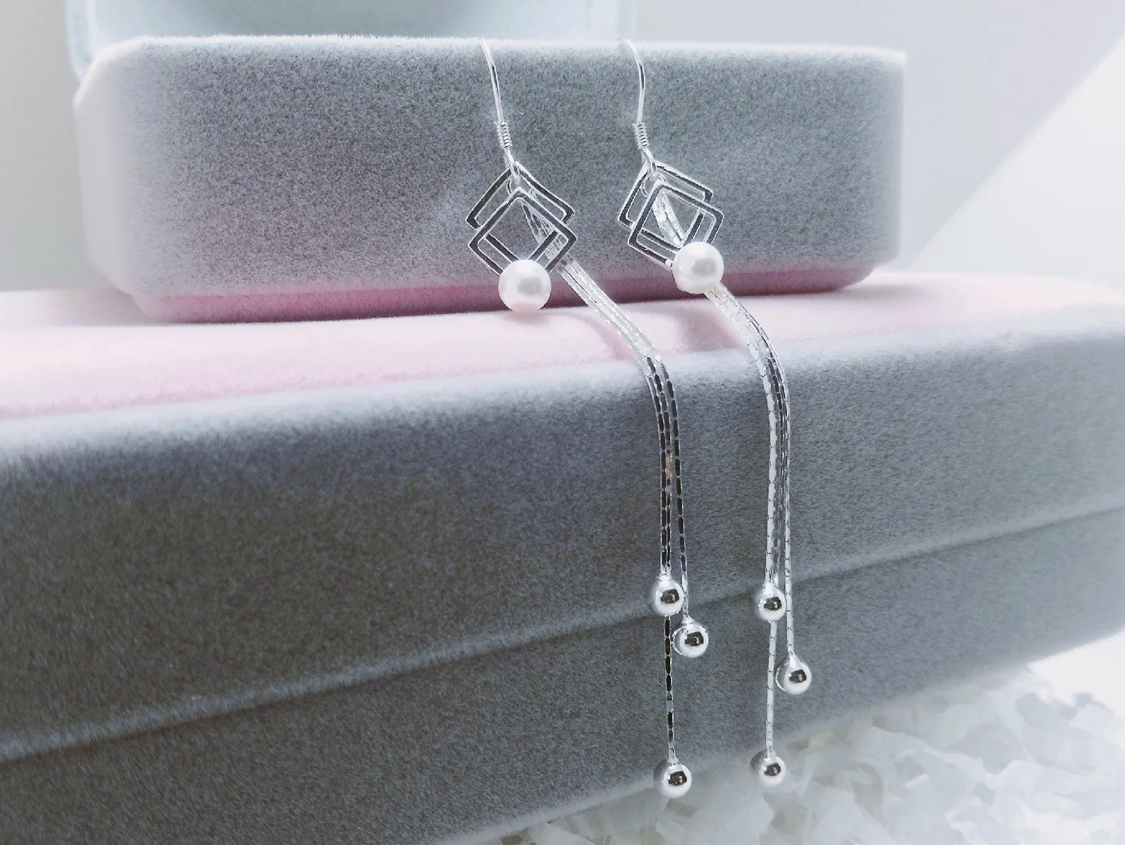 bead tassel earrings