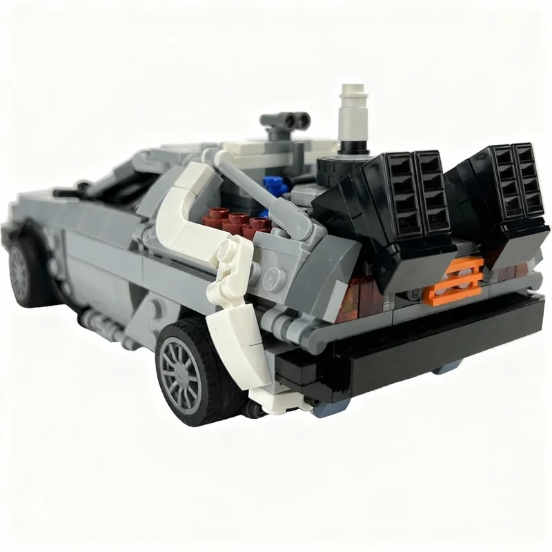 590 деталей MOC «Назад в будущее» I II Модель машины времени DeLorean, строительные блоки, конструктор, художественная сборка, подарок на день рождения (art.: 3920dcd2dea4e) - 3920dcd2dea4e