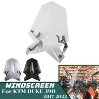 for duke 390 windshield windscreen for ktm duke390 2017 2022 motorcycle wind deflector shield screen with bracket accessories