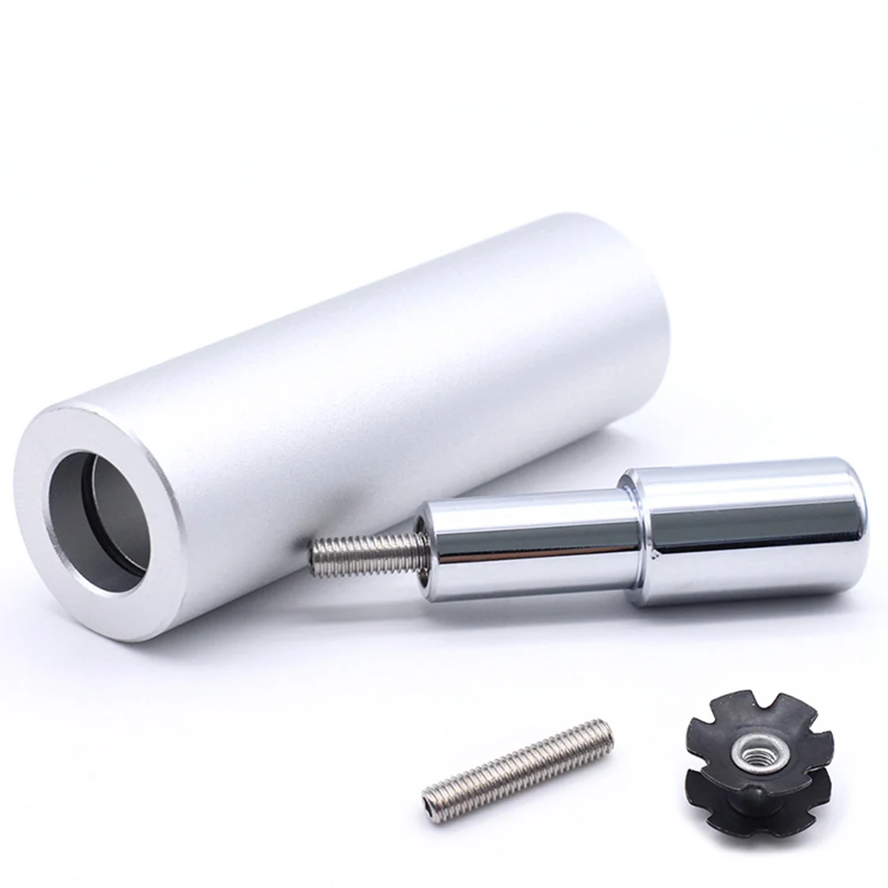 

Brand New Bike Headset Nut Installation Tool Press Tool Silver 28.6mm Aluminum Alloy Bicycle Headset Bike Accessories