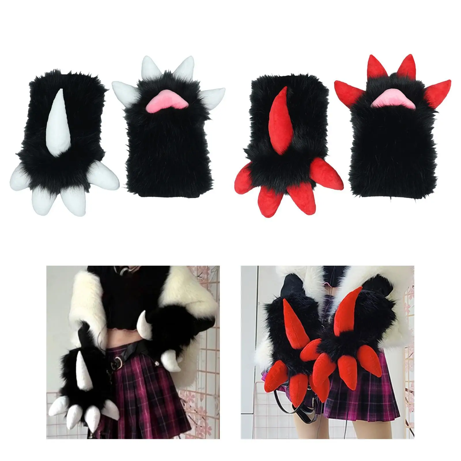 Перчатки с лапами дракона перчатки для косплея зимние теплые реквизит мужчин и