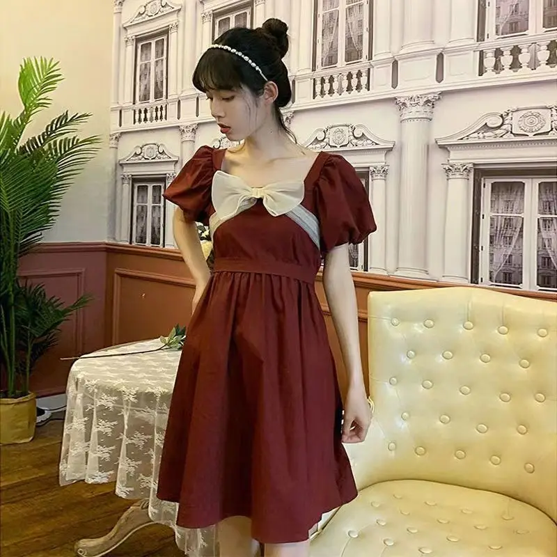 Red Mini Dress Summer Beach Casual Elegant Y2k Dresses for Women Girl  Ladies Clothes Fairycore Clothing Korean Fashion 2022 - купить по выгодной  цене | AliExpress